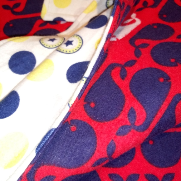 Homemade Nautical Whale Baby blanket - Picture 6 of 7